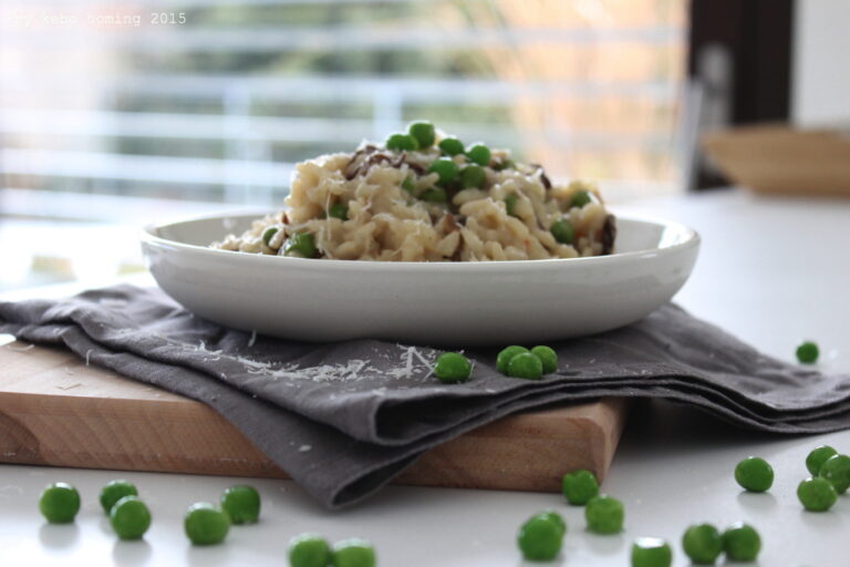 Erbsen-Steinpilz-Risotto