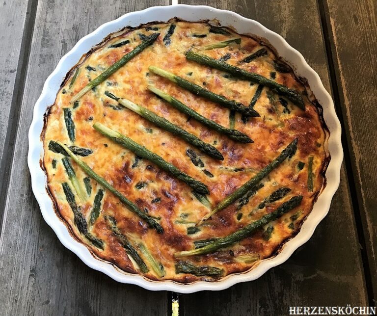 Grüne Spargel Frittata lowcarb