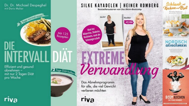 5 Bücher zur Gewichtsreduktion aus dem riva-Verlag